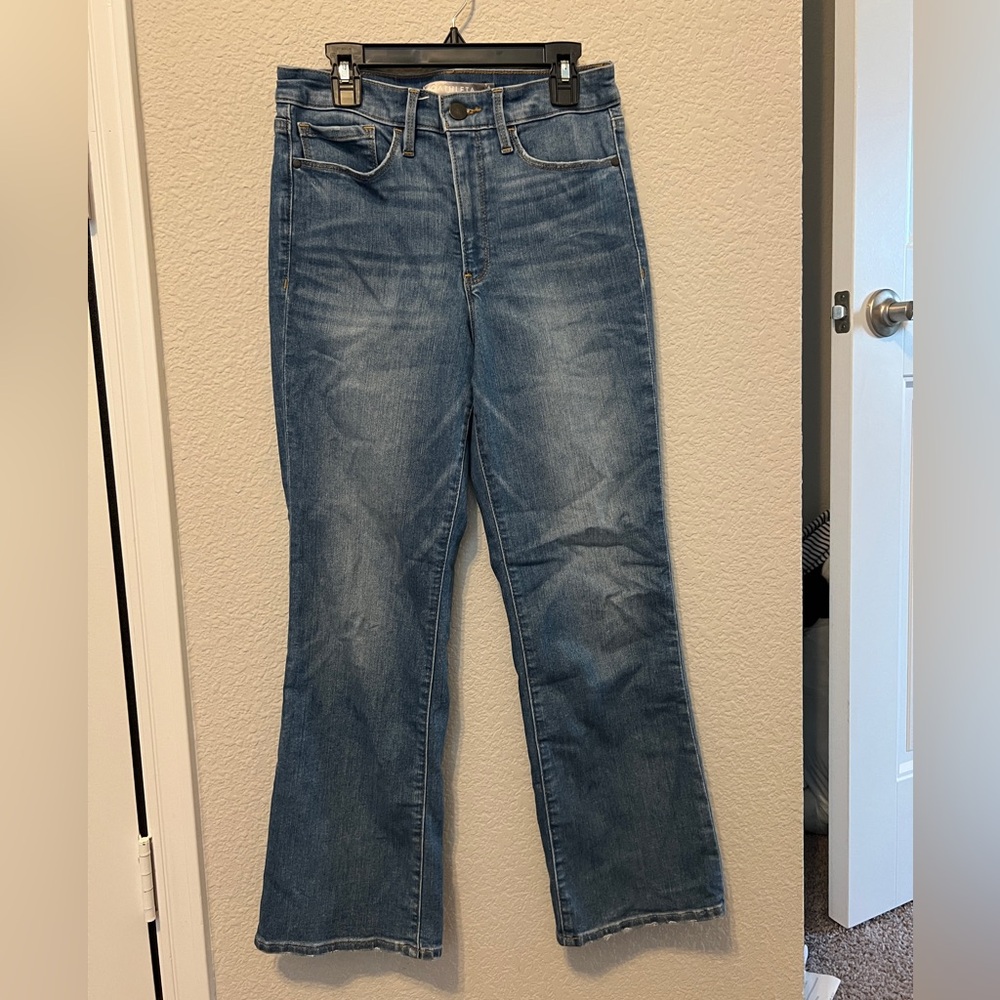 Athleta women’s Sculptek kick crop HR jeans size 4